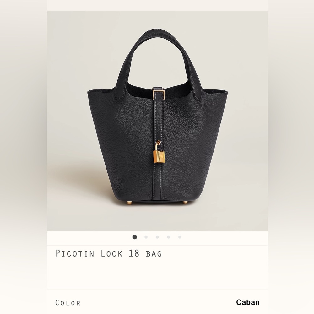 Sold🤝Hermes gold lock 18 picotin caban y3 brand new - Picture 2 of 3